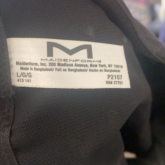 Maidenform Black Shorts Shapewear L - Picture 5 of 6